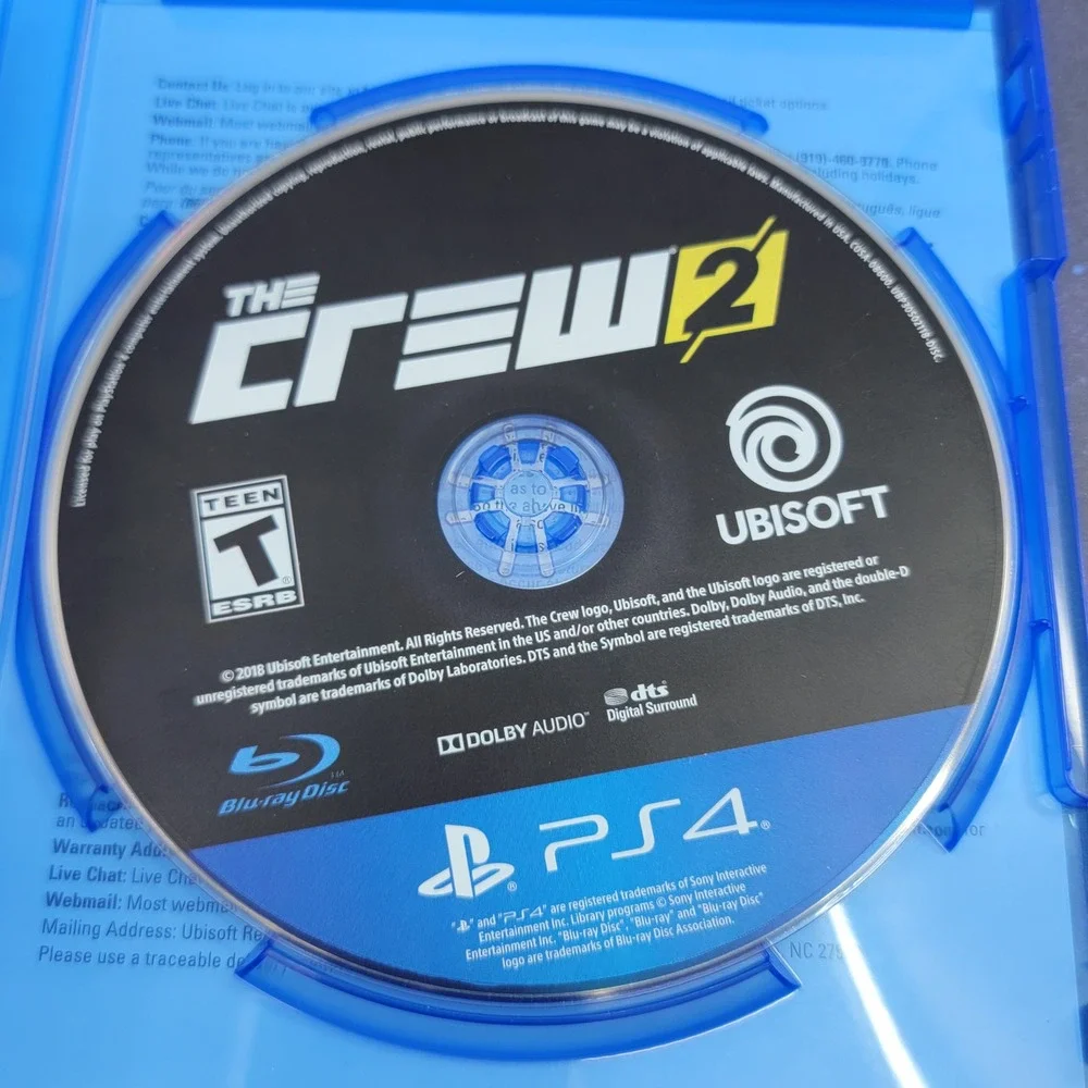 The Crew 2 PS4 PlayStation 4 Ubisoft Racing Game UBP30502118-CVR